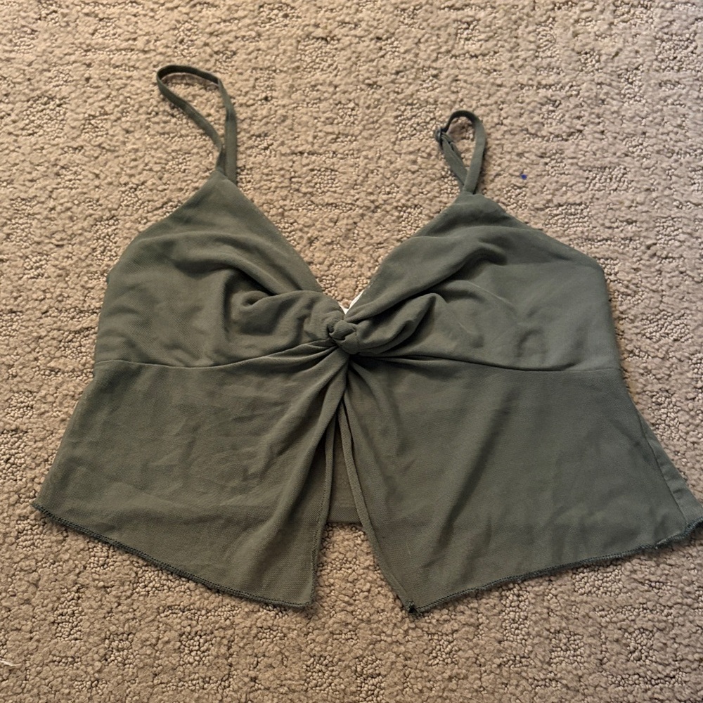 Green mini tank top